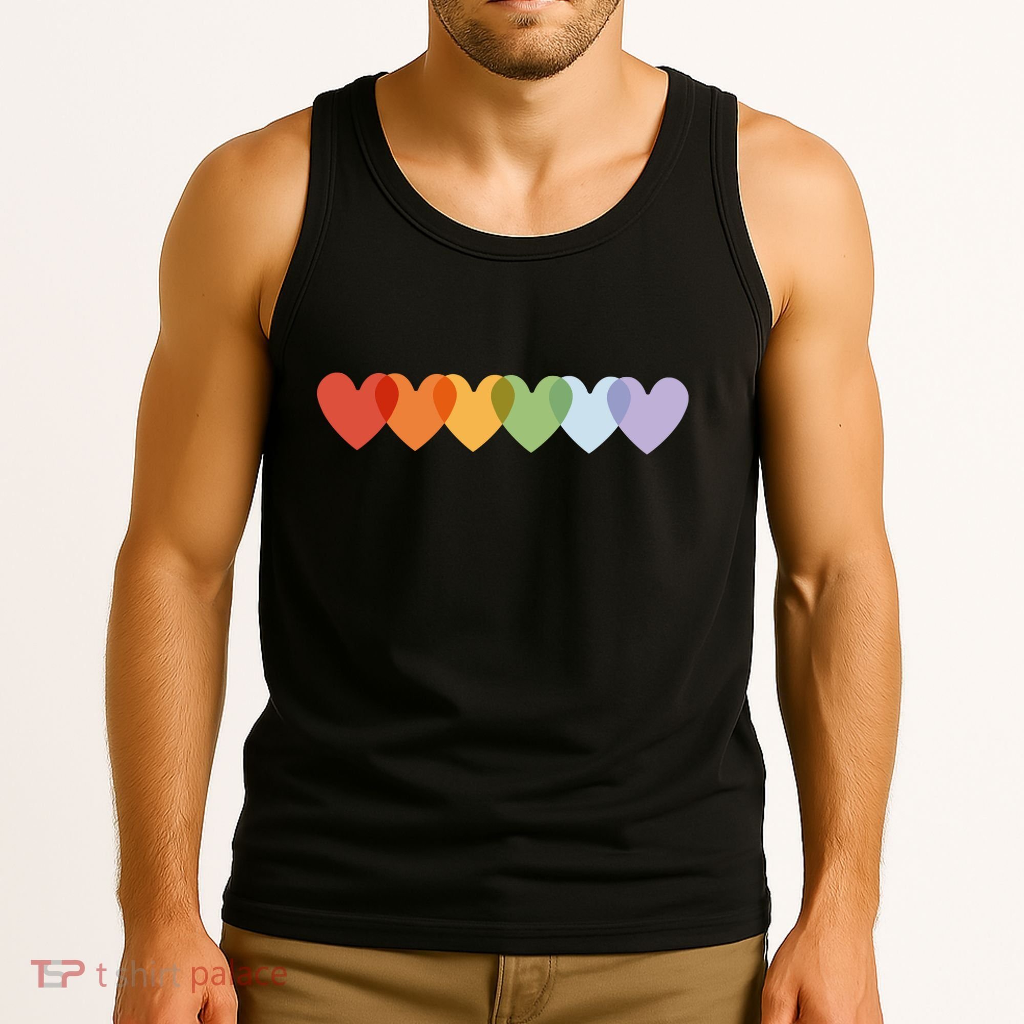 Rainbow Hearts Tank Top