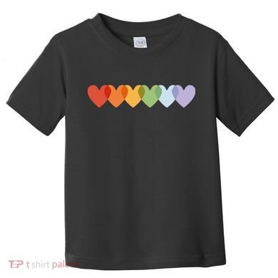 Rainbow Hearts Toddler T-Shirt