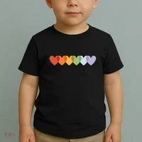 Rainbow Hearts Toddler T-Shirt thumb 2