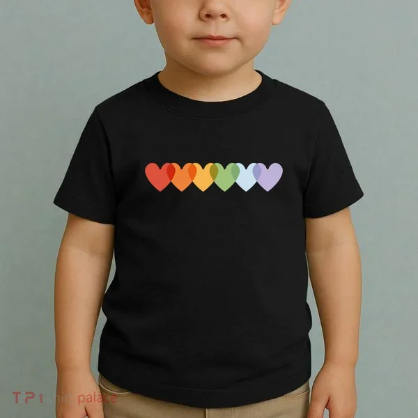 Rainbow Hearts Toddler T-Shirt