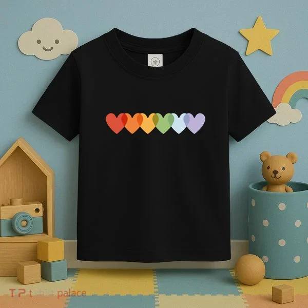 Rainbow Hearts Toddler T-Shirt