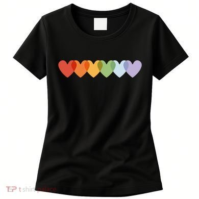Rainbow Hearts Women's T-Shirt