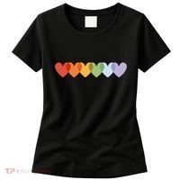 Rainbow Hearts Women's T-Shirt thumb 0