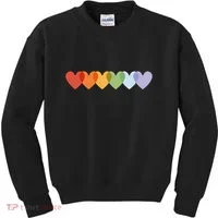Rainbow Hearts Kids Sweatshirt thumb 0