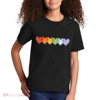 Rainbow Hearts Kids T-Shirt thumb 2