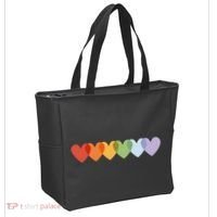Rainbow Hearts Tote Bag thumb 2