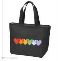 Rainbow Hearts Tote Bag thumb 3