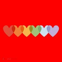 Rainbow Hearts Santa Hat thumb 1