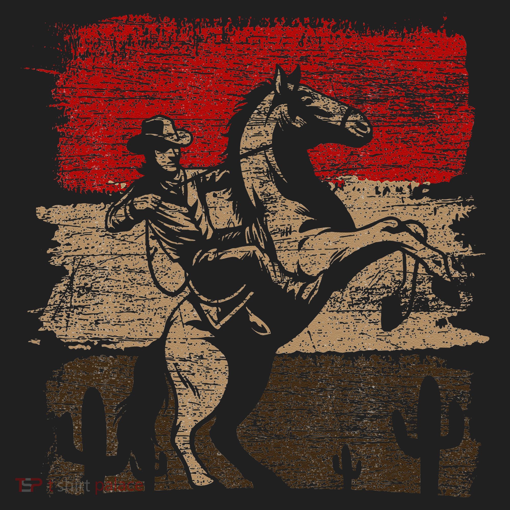 Retro Horse Riding Western Cowboy Women's Sweatshirt