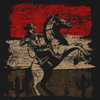Retro Horse Riding Western Cowboy Women's Hoodie thumb 2