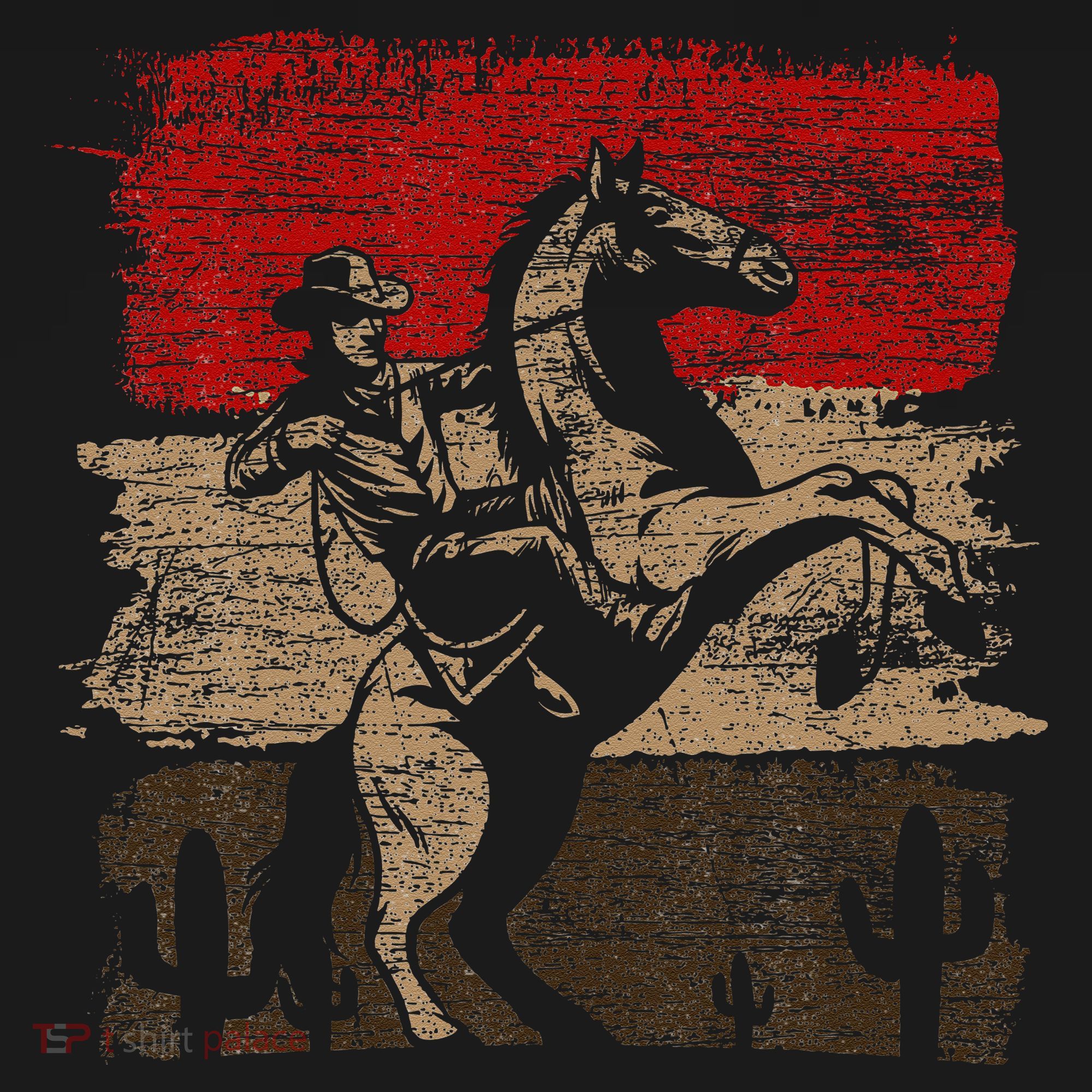 Retro Horse Riding Western Cowboy Ornament