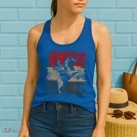 Retro Horse Riding Western Cowboy Women's Tank Top thumb 2