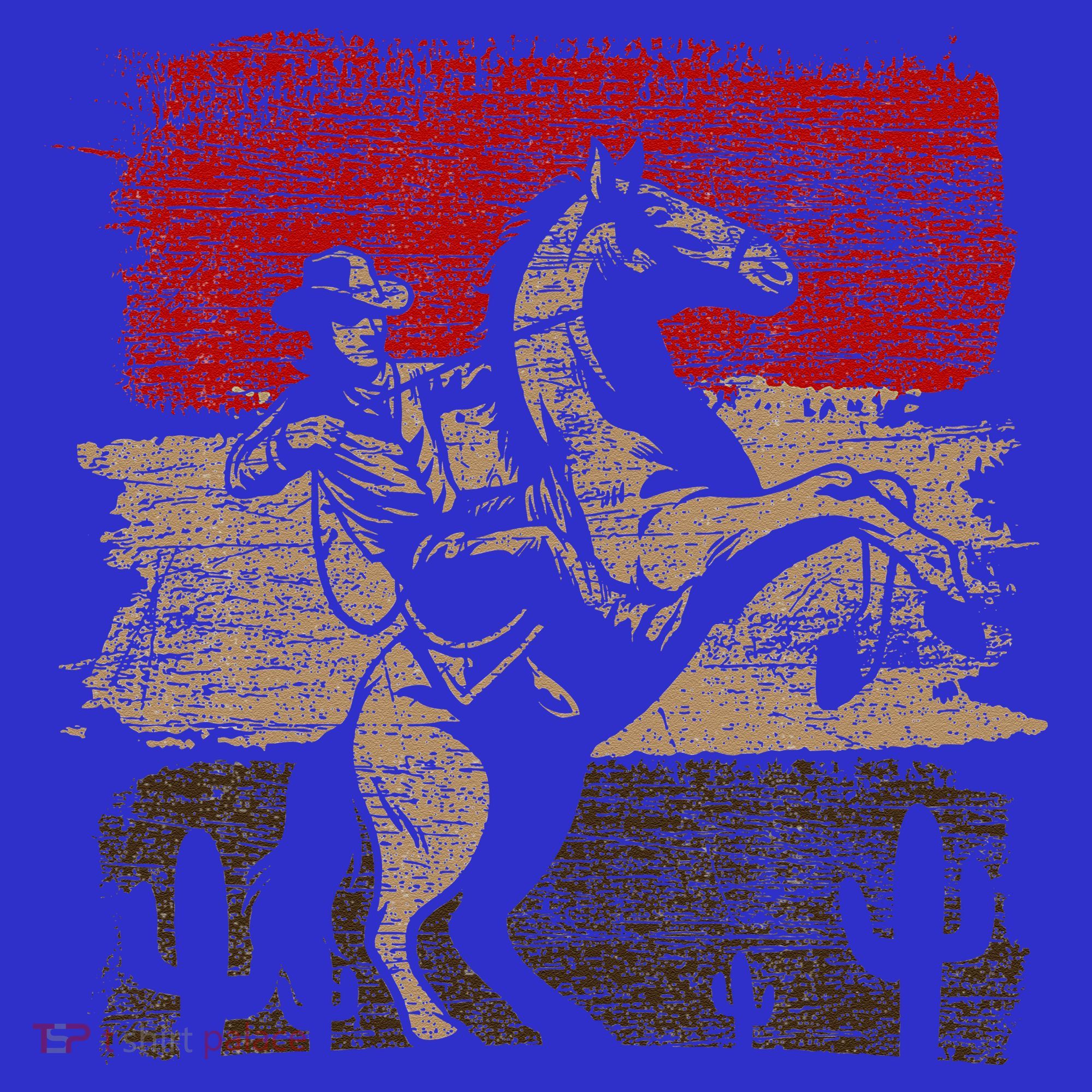 Retro Horse Riding Western Cowboy Women's Tank Top