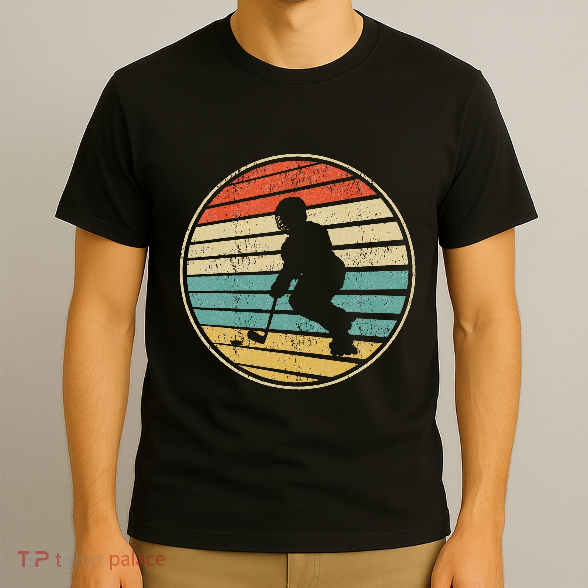 Roller Hockey Retro Vintage 70s 80s Rink Hockey Lovers T-Shirt