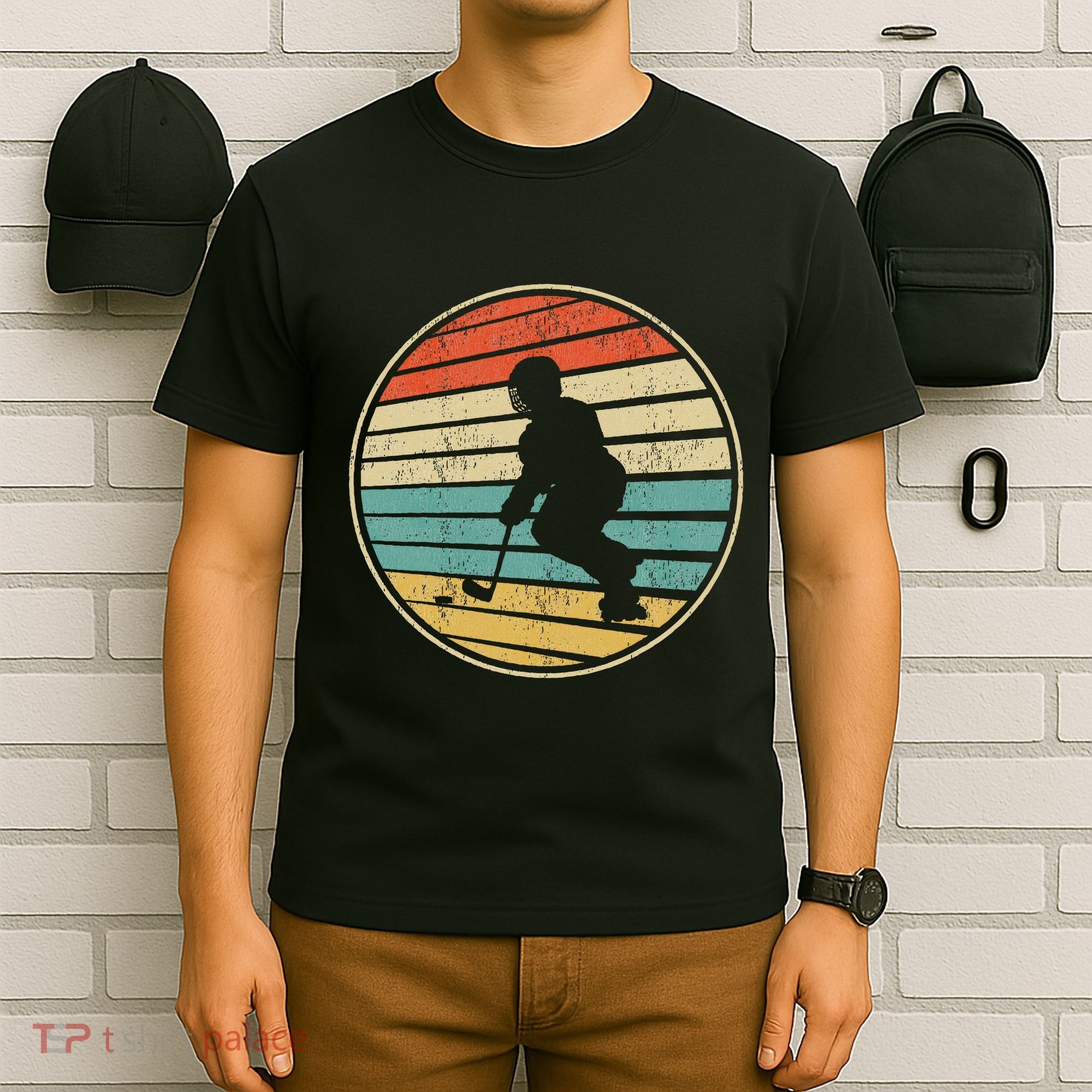 Roller Hockey Retro Vintage 70s 80s Rink Hockey Lovers T-Shirt