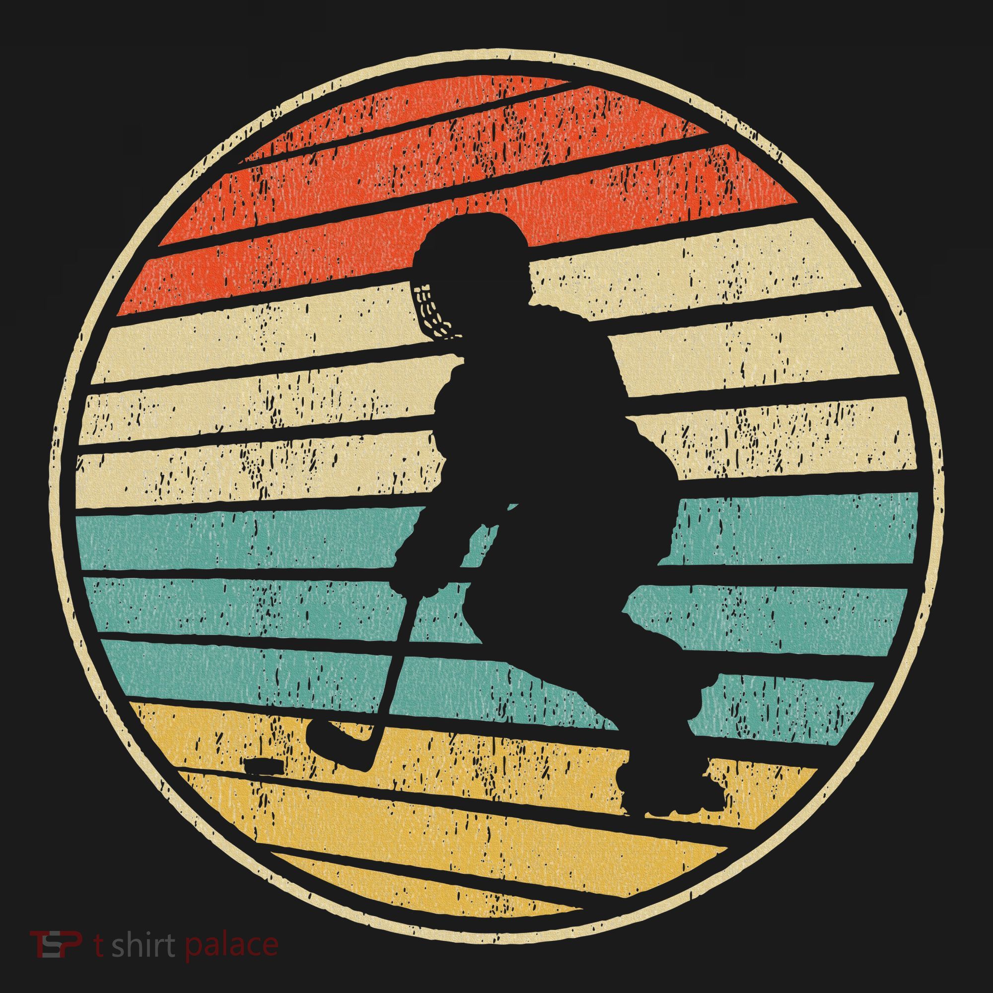 Roller Hockey Retro Vintage 70s 80s Rink Hockey Lovers T-Shirt