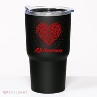 Red Heart Ribbon ALS Awareness Tumbler thumb 0