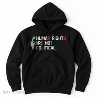 retro Human Rights Are Not Political Support Palestine  Hoodie thumb 0
