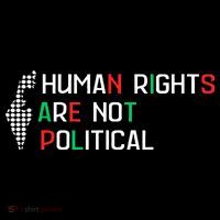 retro Human Rights Are Not Political Support Palestine  Coffee Mug thumb 5