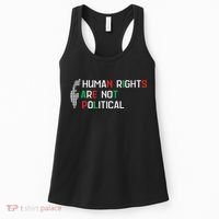 retro Human Rights Are Not Political Support Palestine  Women's Tank Top thumb 0