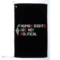 retro Human Rights Are Not Political Support Palestine  Golf Towel thumb 0