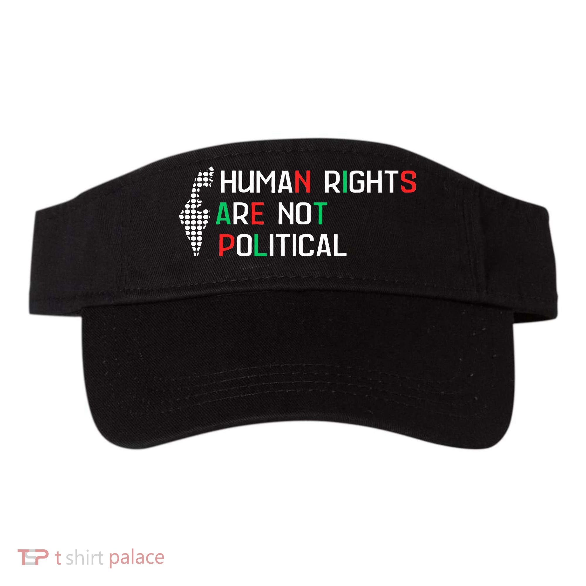 retro Human Rights Are Not Political Support Palestine  Visor