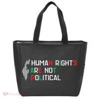 retro Human Rights Are Not Political Support Palestine  Tote Bag thumb 0