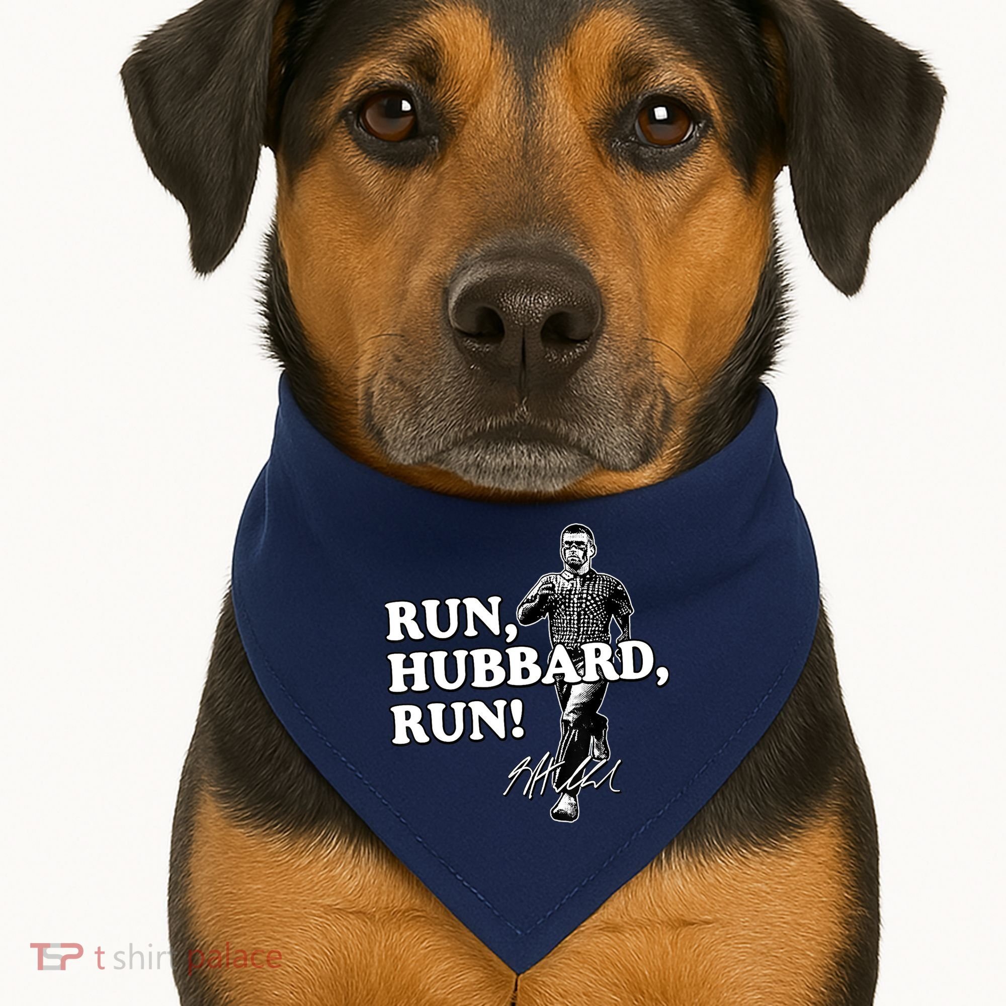 Run Hubbard Run Funny Sayings Sarcastic USA-Made Doggie Bandana