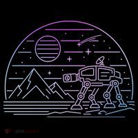 Retro Hoth Kids Long Sleeve Shirt thumb 2