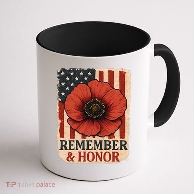Remember & Honor Coffee Mug back