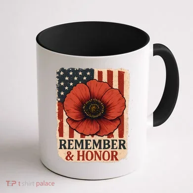 Remember & Honor Coffee Mug back