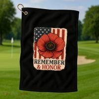Remember & Honor Golf Towel thumb 1