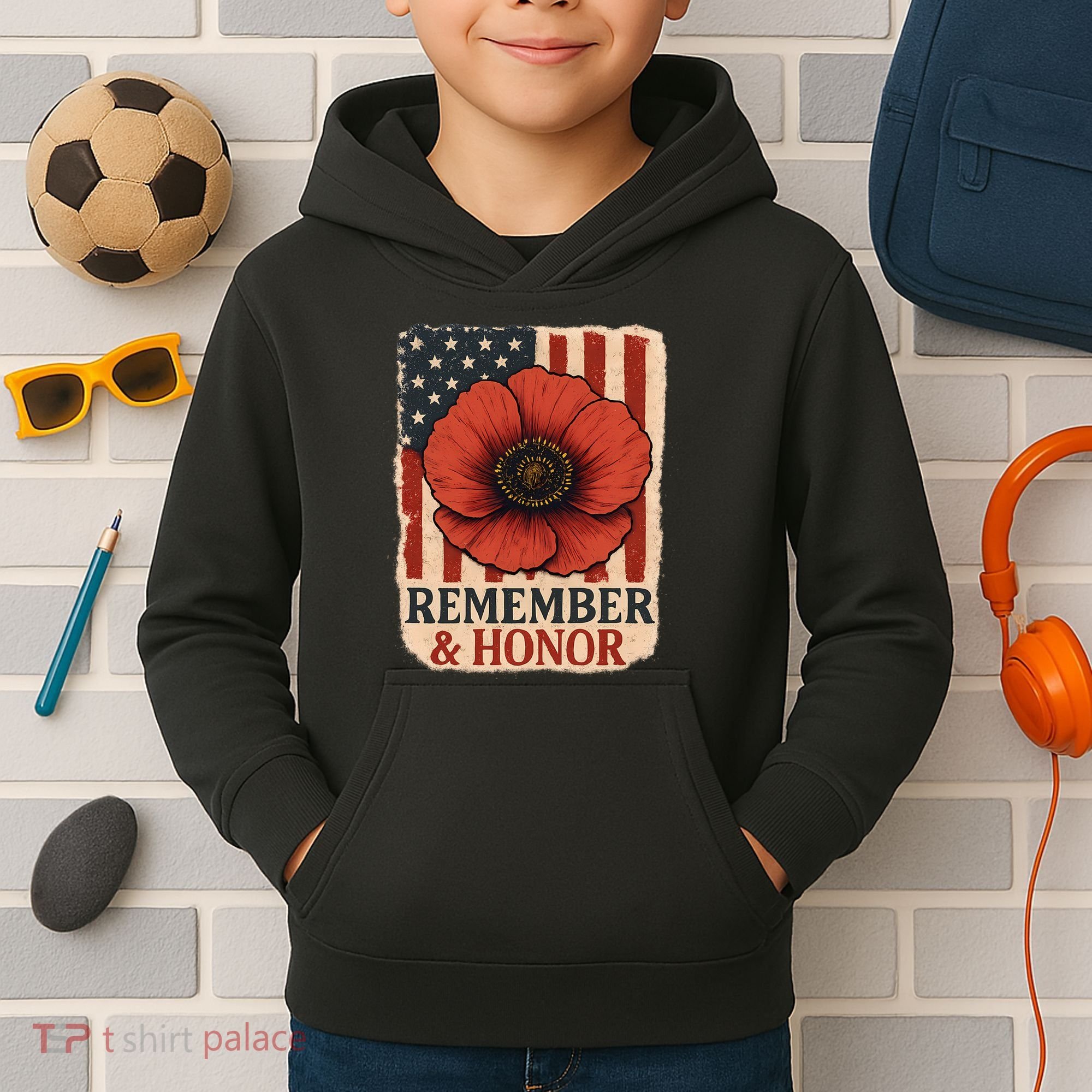 Remember & Honor Kids Hoodie