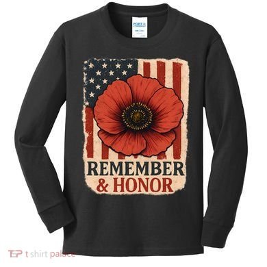 Remember & Honor Kids Long Sleeve Shirt