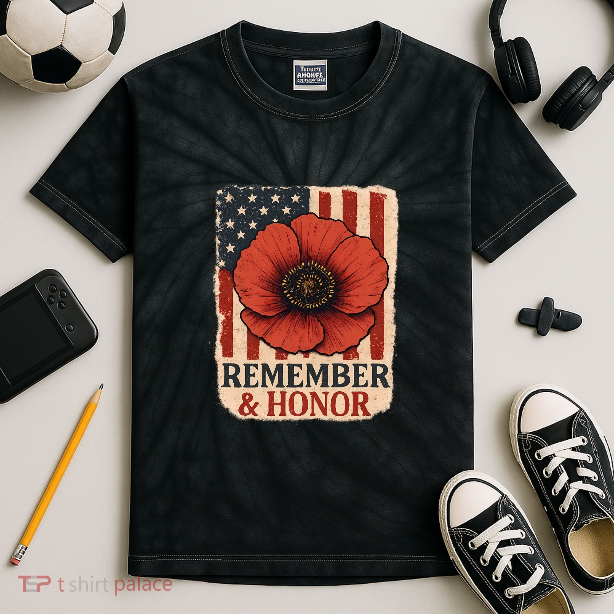 Remember & Honor Kids Tie-Dye T-Shirt