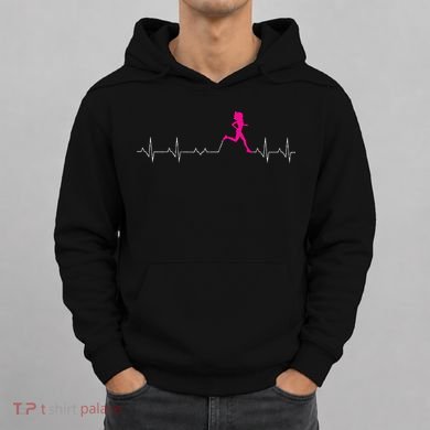 Runners Heartbeat Running Heartbeat Funny For Women Hoodie