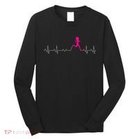 Runners Heartbeat Running Heartbeat Funny For Women Long Sleeve Shirt thumb 0