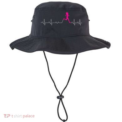 Runners Heartbeat Running Heartbeat Funny For Women Bucket Hat