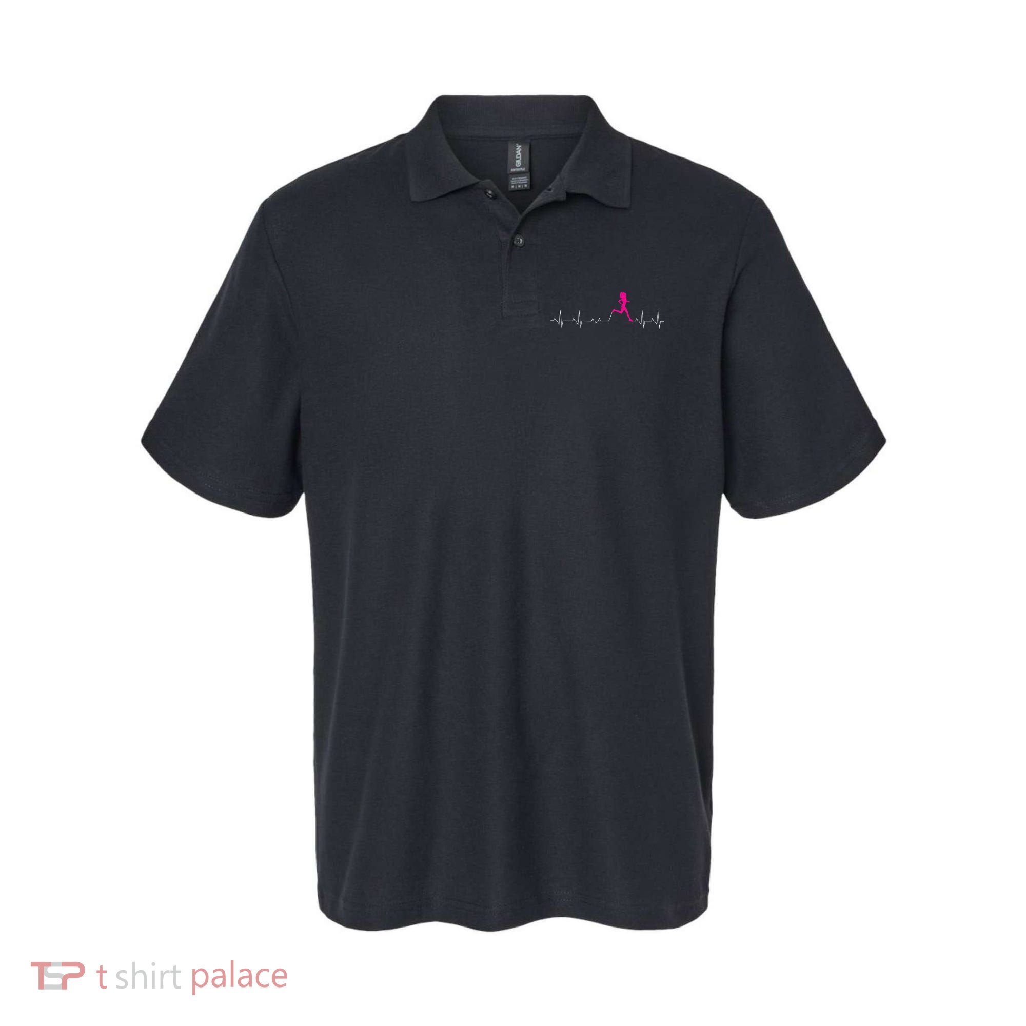 Runners Heartbeat Running Heartbeat Funny For Women Polo