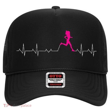 Runners Heartbeat Running Heartbeat Funny For Women Hat