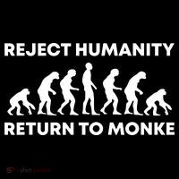 Reject Humanity Return To Monke Funny Meme Monkey Evolution T-Shirt thumb 7