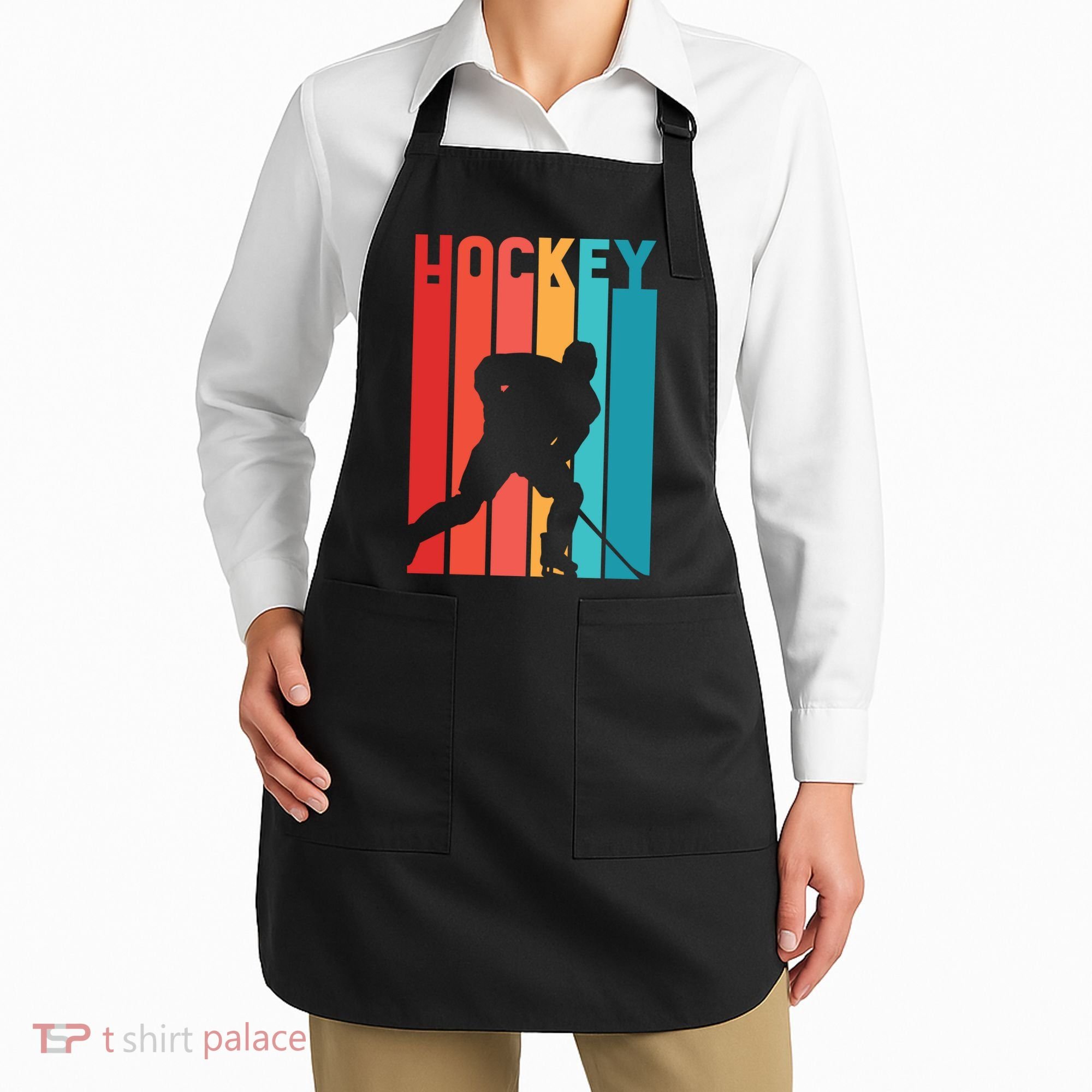 Retro Hockey Apron
