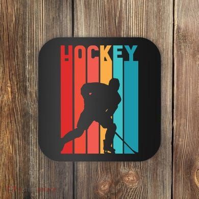 Retro Hockey Coaster