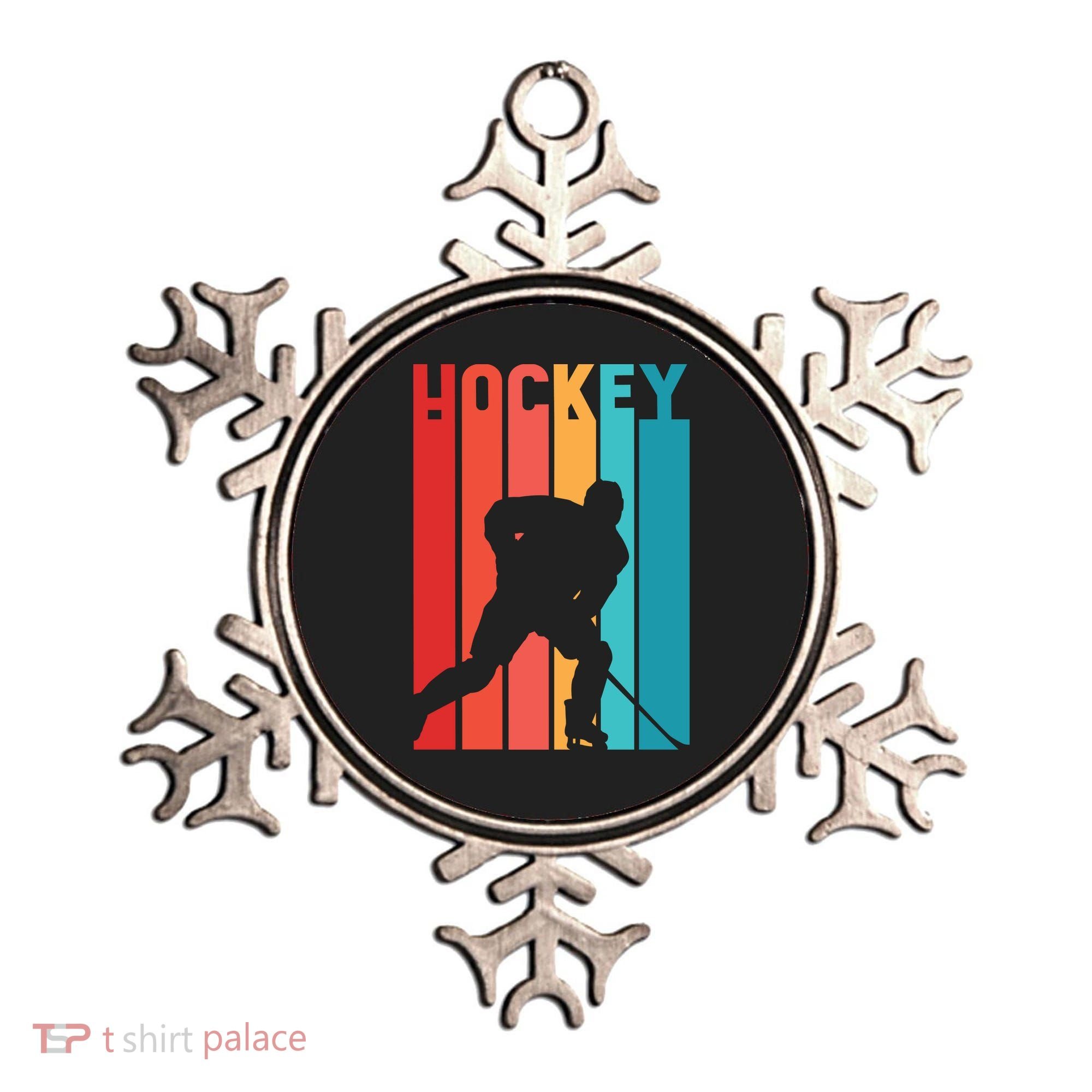 Retro Hockey Ornament