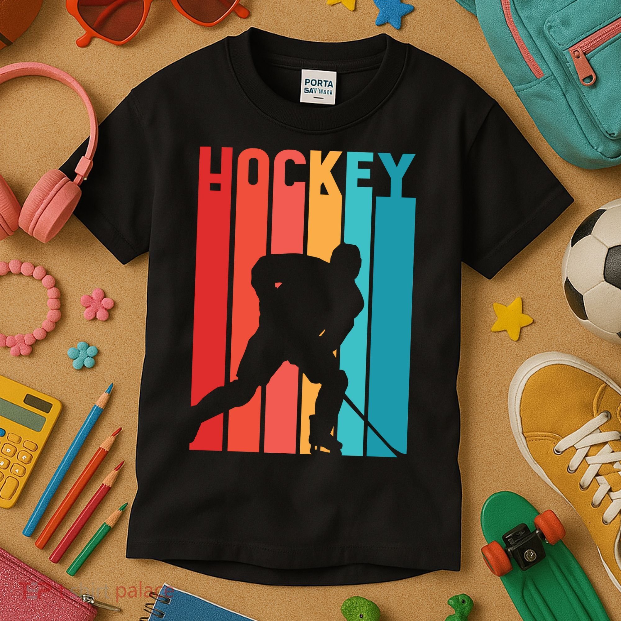 Retro Hockey Kids T-Shirt