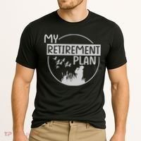 Retired Hunting Retirement Plan Gift Cooling Performance Crew T-Shirt thumb 2
