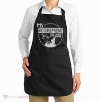 Retired Hunting Retirement Plan Gift Apron thumb 2