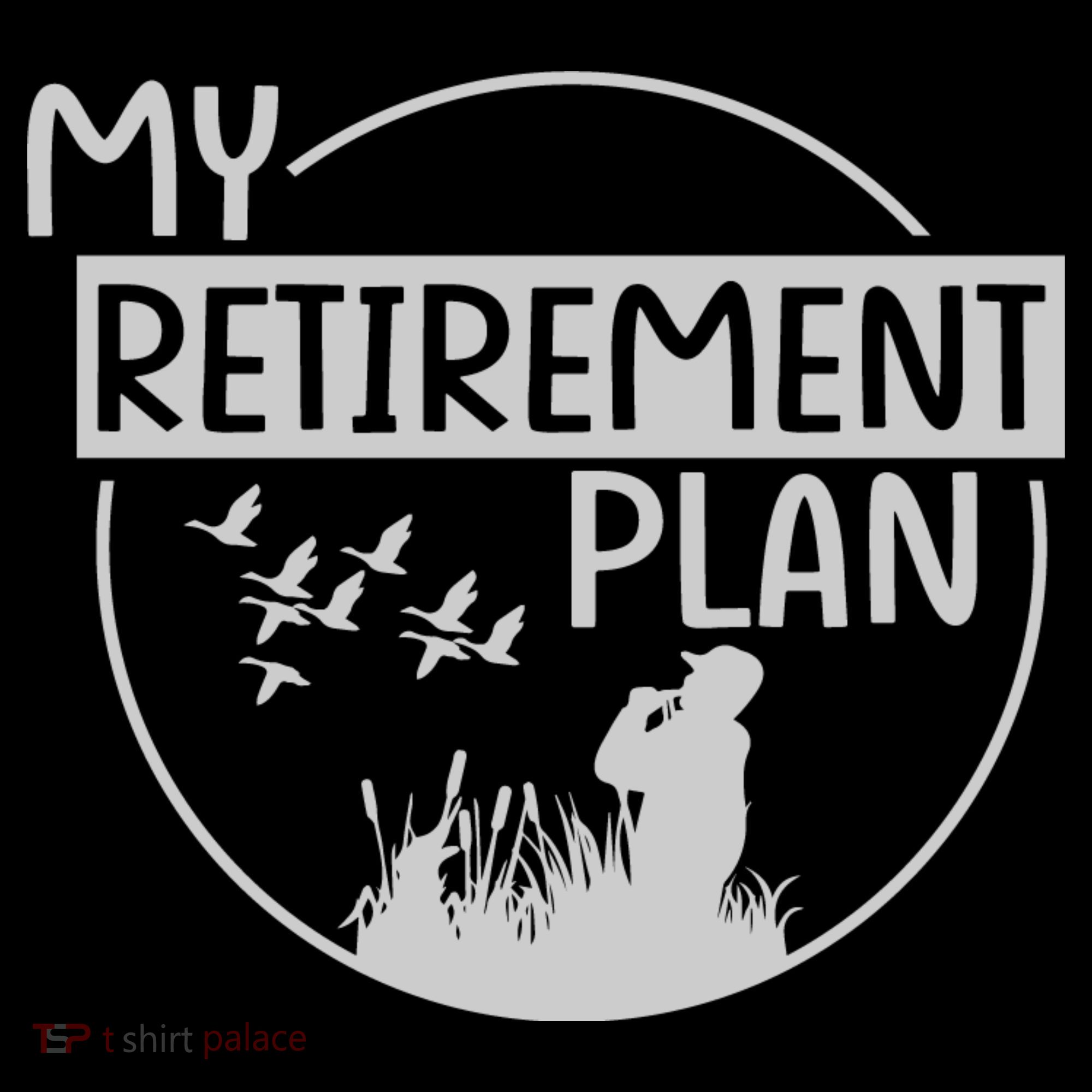 Retired Hunting Retirement Plan Gift Button