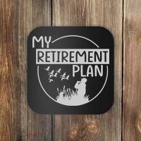 Retired Hunting Retirement Plan Gift Coaster thumb 0