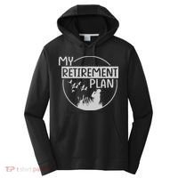 Retired Hunting Retirement Plan Gift Performance Fleece Hoodie thumb 0